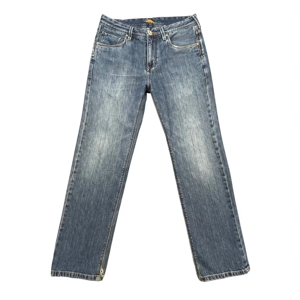 Tommy Bahama Blue Standard Fit Straight Leg Jeans Mens 32x30